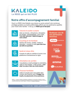 Offre d'accompagnement familial de Kaleido
