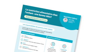Guide pour les parents: la restriction alimentaire chez l'enfant est-elle une bonne idée?