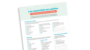 Les essentiels en cuisine pour l'ado qui quitte la maison