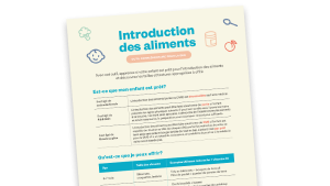 L'introduction des aliments
