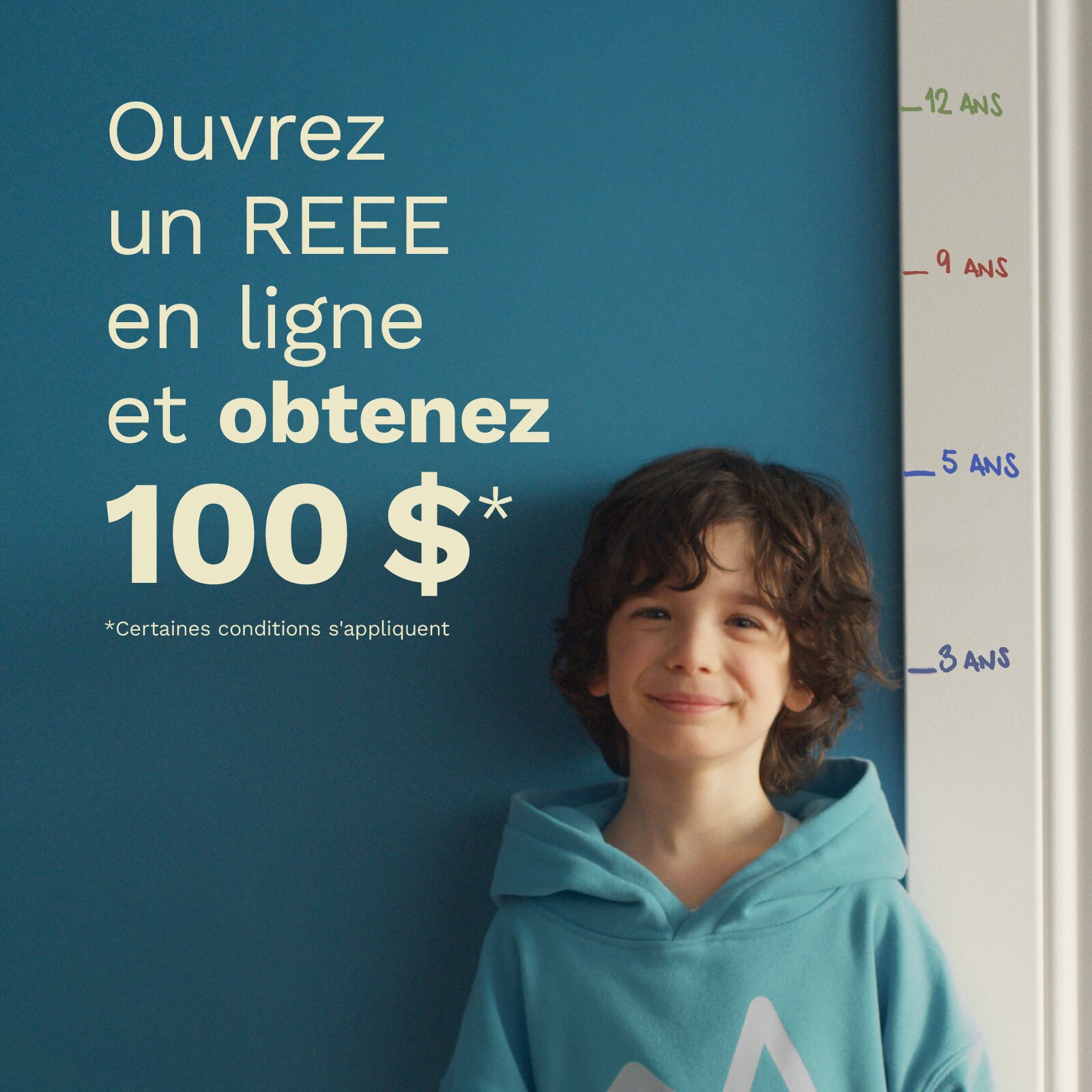 Ouvrez un REEE en ligne et obtenez 100 $